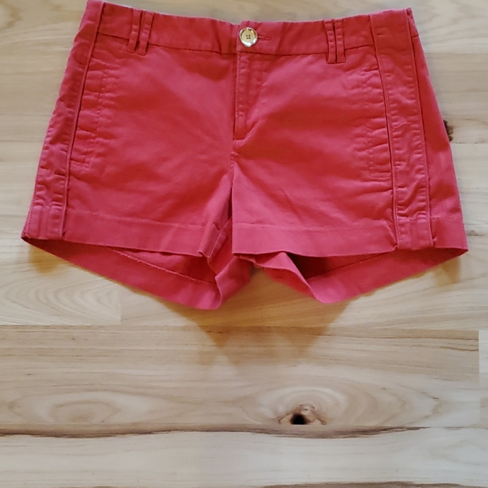 Coral color shorts
